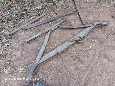 Antique wagon parts and pieces