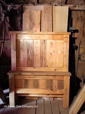 Beautiful twin sized bed frame - hand constructed