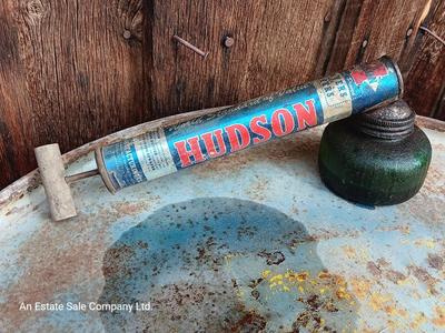 Vintage Green glass globe Hudson sprayer