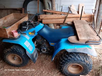 1986 Running Yamaha four-wheeler Moto 4 oil cooled 350cc