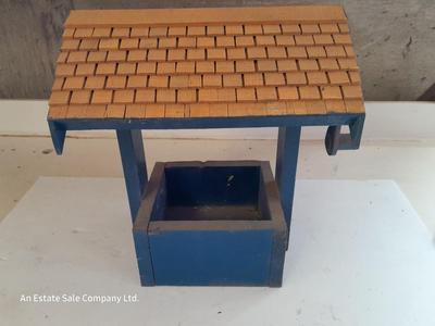 Small hand constructed wishing well