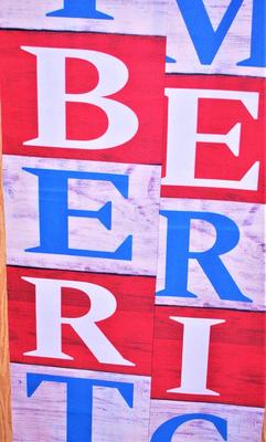 "Liberty America" 2 Banners - Each Banner Measures 11" x 70"