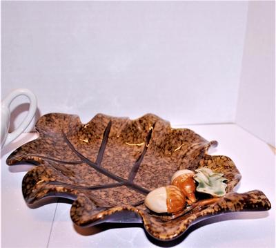 Acorn Dish and Tea Pot 2 Pcs.