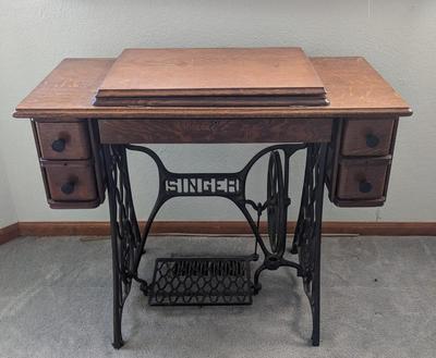 Antique Singer Sewing Table