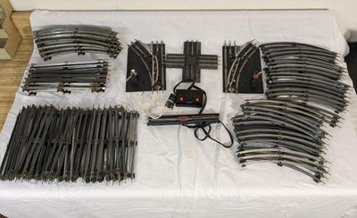 Vintage Lionel O Gauge Electric Railroad Track and Marx Manual Switches