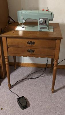 Sears Sewing Machine and Table