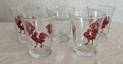 Red Rooster Juice/Shot Glasses