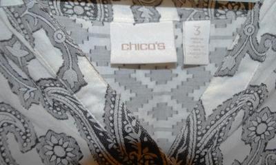 "Chico's" Top Size: 3