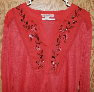 "Vintage America" Brand Red Top - Made in India - Size: XL