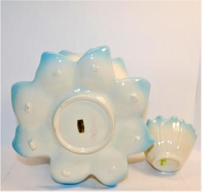 Robins Egg Blue Lilly Pad Dish Set - 6 1/2" W x 3 1/2" H