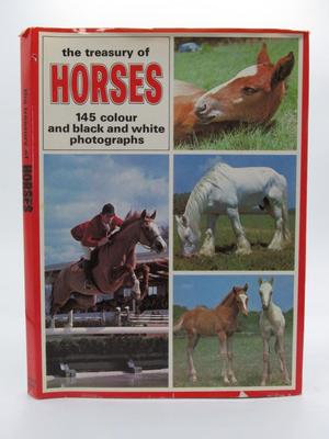 The Treasury of Horses Vintage Hardcover Full Color Back & White Book