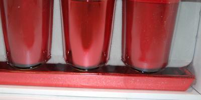 All Occasion Red Glasses Set with Tray and Box 5 Pieces