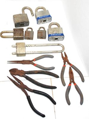 Master Locks & Pliers Assortment 12 Pieces