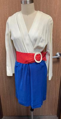 Vintage dressy Jody of California red white & blue