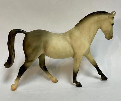 Breyer Molding Co. Dapple Grey Hanoverian Model Horse Figurine 2 front socks