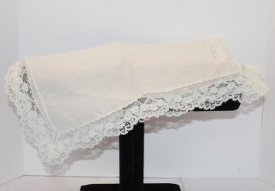 Vintage Classic Lace Handkerchief 10" x 10"