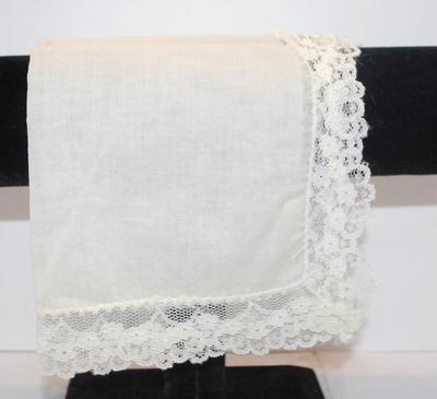 Vintage Classic Lace Handkerchief 10" x 10"