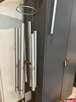 Lot 800 wood and metal windchime 59â€