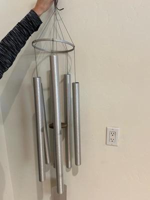 Lot 801 metal and wood wind chime