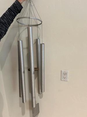 Lot 801 metal and wood wind chime