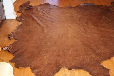 Vintage Style Aniline Dyed Leather Hide