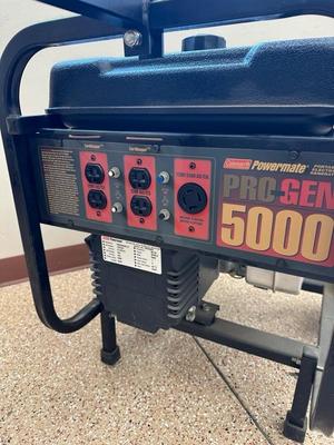 Lot 819, Coleman power, mate, pro jen, 5000 gas generator