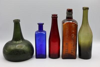 Collection of Antique Colored Glass