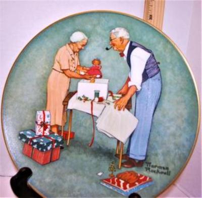 "Wrapping Christmas Presents" Norman Rockwell