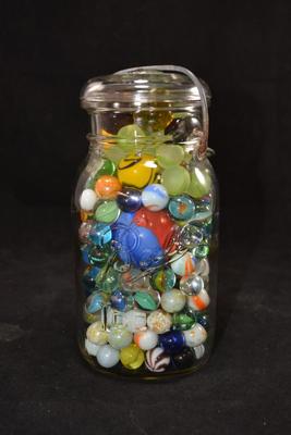 Ideal BALL Jar Full of Old/New Marbles