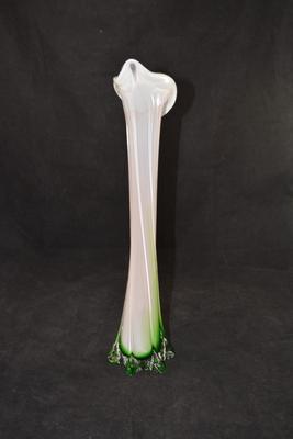 Vintage MURANO Venizia Calla Lily Vase 15.5â€x5â€