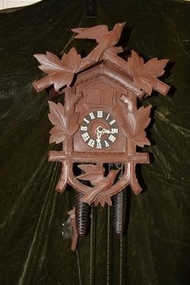 Vintage German Cuckoo Clock, Working, Needs Adjustment