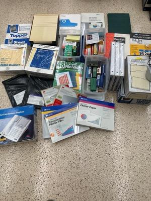Lot 862 variety of office supplies
