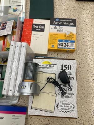 Lot 862 variety of office supplies