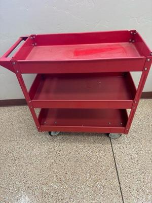 Lot 875 metal utility rolling cart