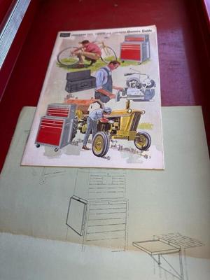 Lot 877 vintage, craftsman, rolling tool chest