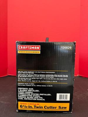 LOT 910 craftsman professional twin cutter saw