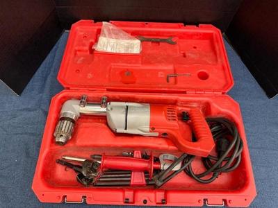 lot 1092 miluaukee heavy duty angle drill
