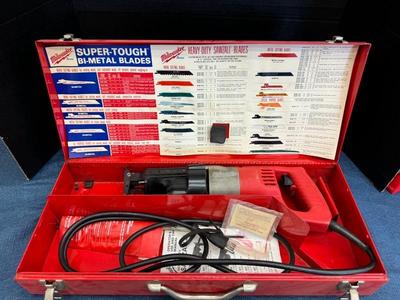 lot 1105 heavy duty sawzall with blade set