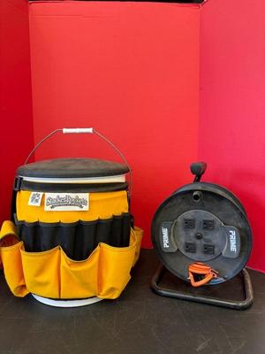 Lot 924 tools buckets and extension cord