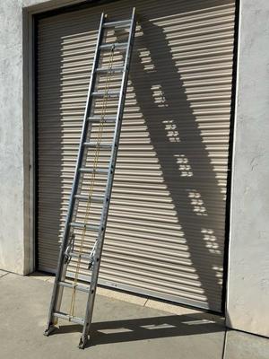 Lot 882, Werner, 24 foot extension ladder