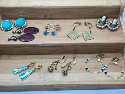 LOT 208J: Unique Clip On Earring Collection