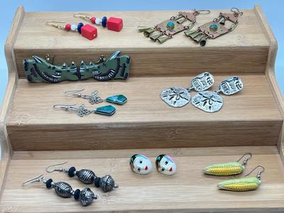 LOT 214J: It's Corn! Amazing and Fun Handmade Pierced Earrings