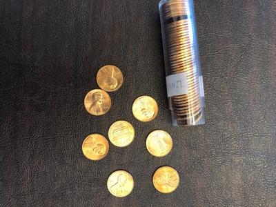 1974 D UNCIRCULATED ROLL LINCOLN CENTS