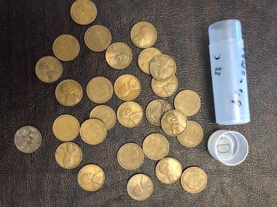 1940'S PARTIAL ROLL LINCOLN WHEATIES