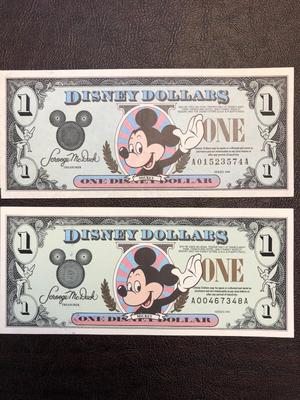 1994 AND 1996 DISNEY DOLLARS