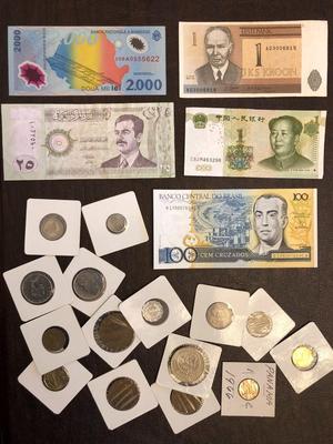 LARGE WORLD COIN AND WORLD BILL LOT