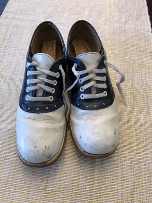 VINTAGE SEARS LADIES SADDLE SHOES, SZ 6.5