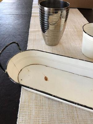 3 METAL DECORATOR ITEMS