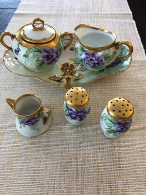 BAVARIAN SUGAR & CREAMER, SALT & PEPPER, TOOTHPICK HOLDER