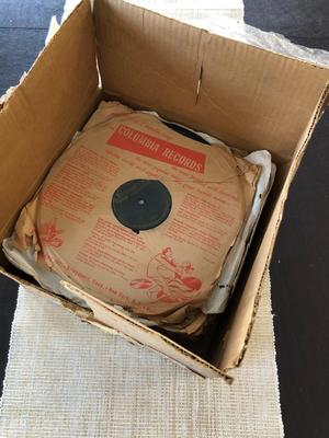 BOX FULL OF VICTROLA RECORDS
